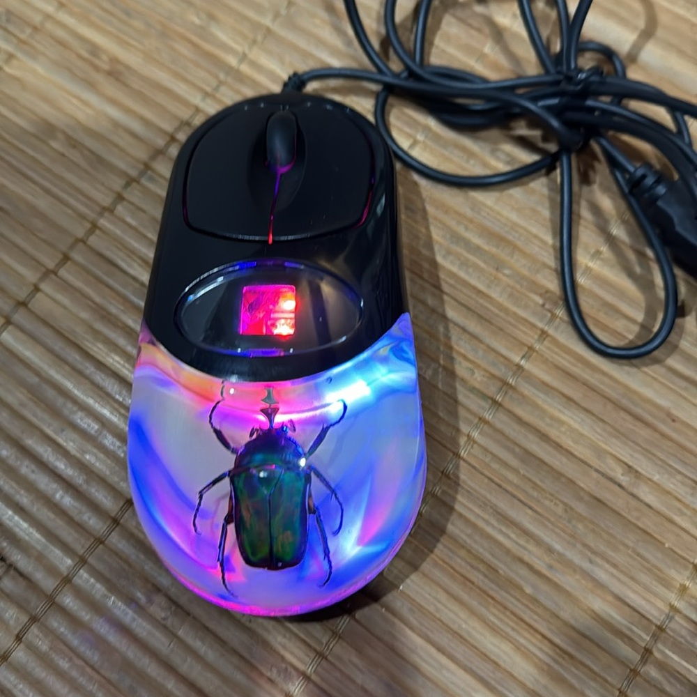 Green Bug Optical Mouse
